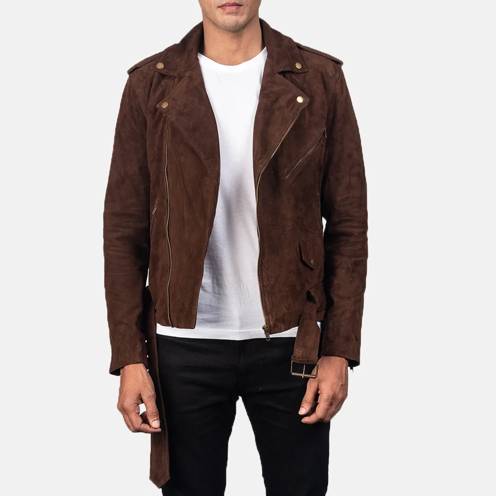 Best Allaric Alley Mocha Suede Biker Jacket — Smooth and Sleek