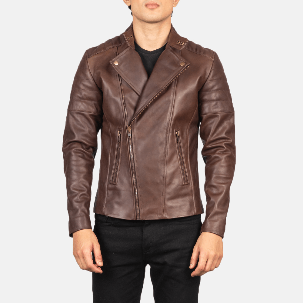 Gear-Up the Ruggedness with Faisor Brown Best Biker Jacket